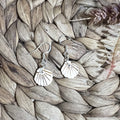 Handcrafted White Shell Earrings image 0