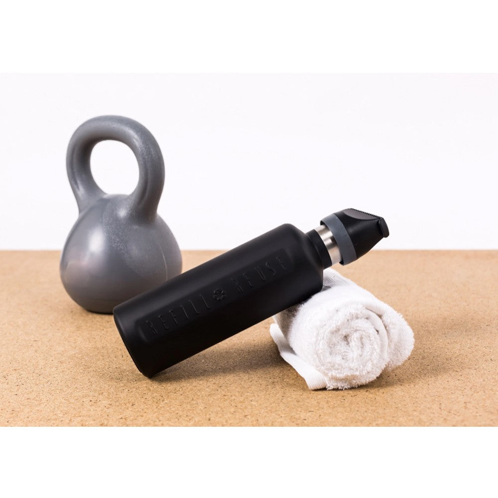 Cheeki Insulated Stainless Steel bottle Active - Matte Black 600ml image 1