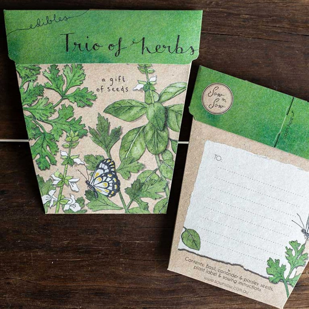 Sow n Sow Edible Trio of Herbs image 0