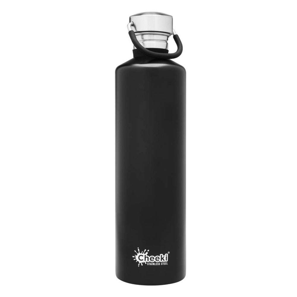 Cheeki Stainless Steel bottle - Matte Black 1Ltr image 0