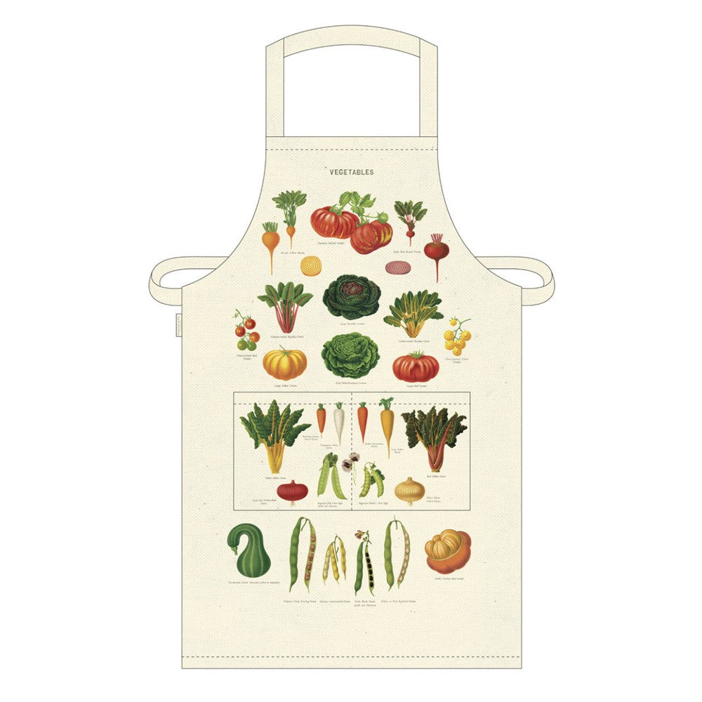 Vintage Apron Vegetables 100% Natural Cotton image 0