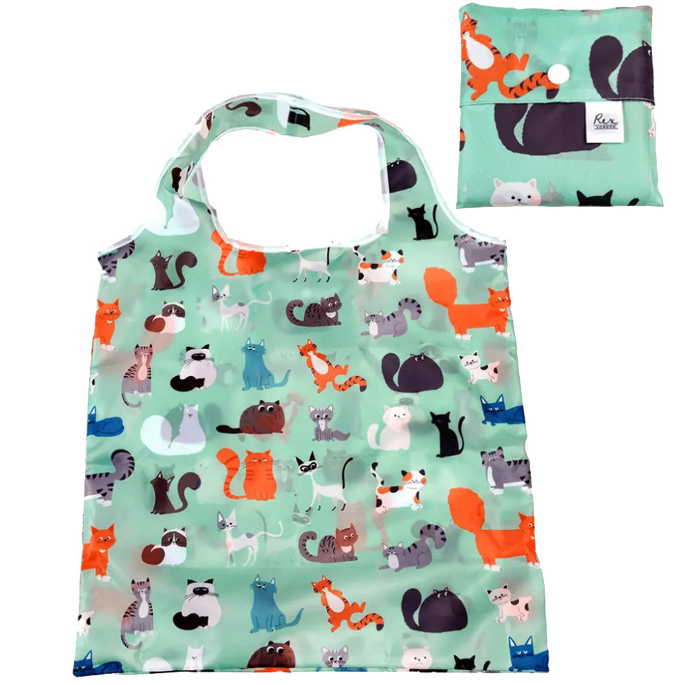 Foldaway Shopping Bag - 9 Lives image 1