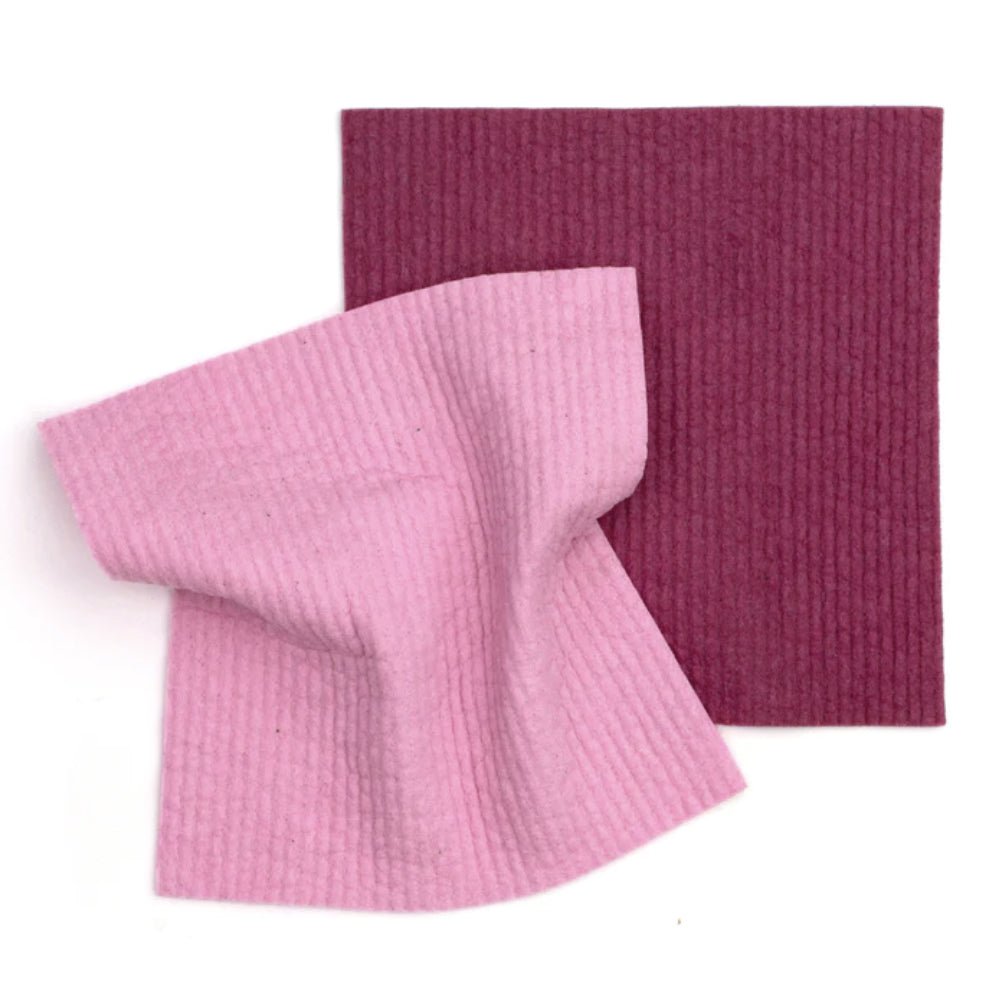 Compostable Sponge Clothes 2pk Plum image 1
