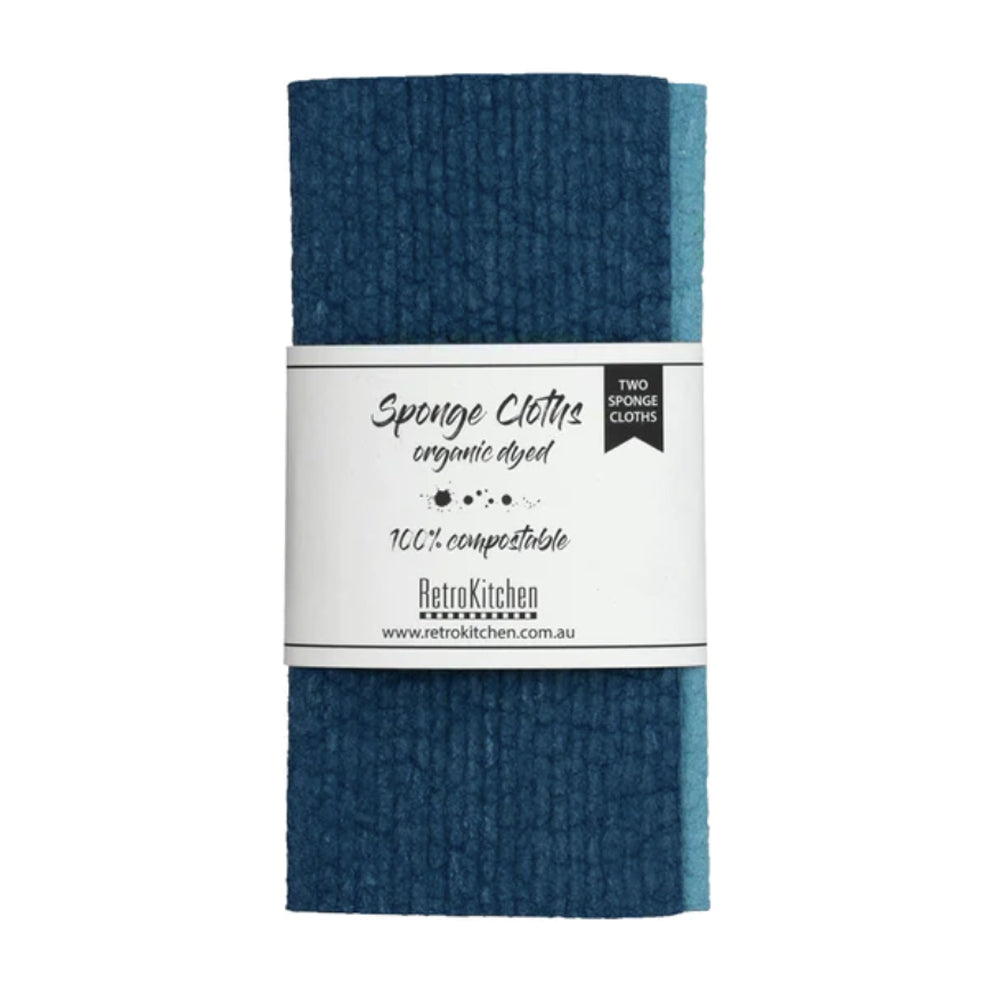 Compostable Sponge Clothes 2pk Marine image 0