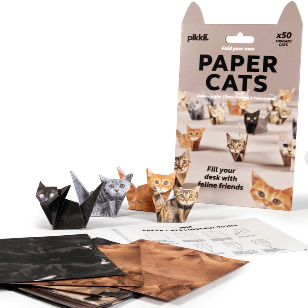DIY Mini Paper Origami Cats image 0