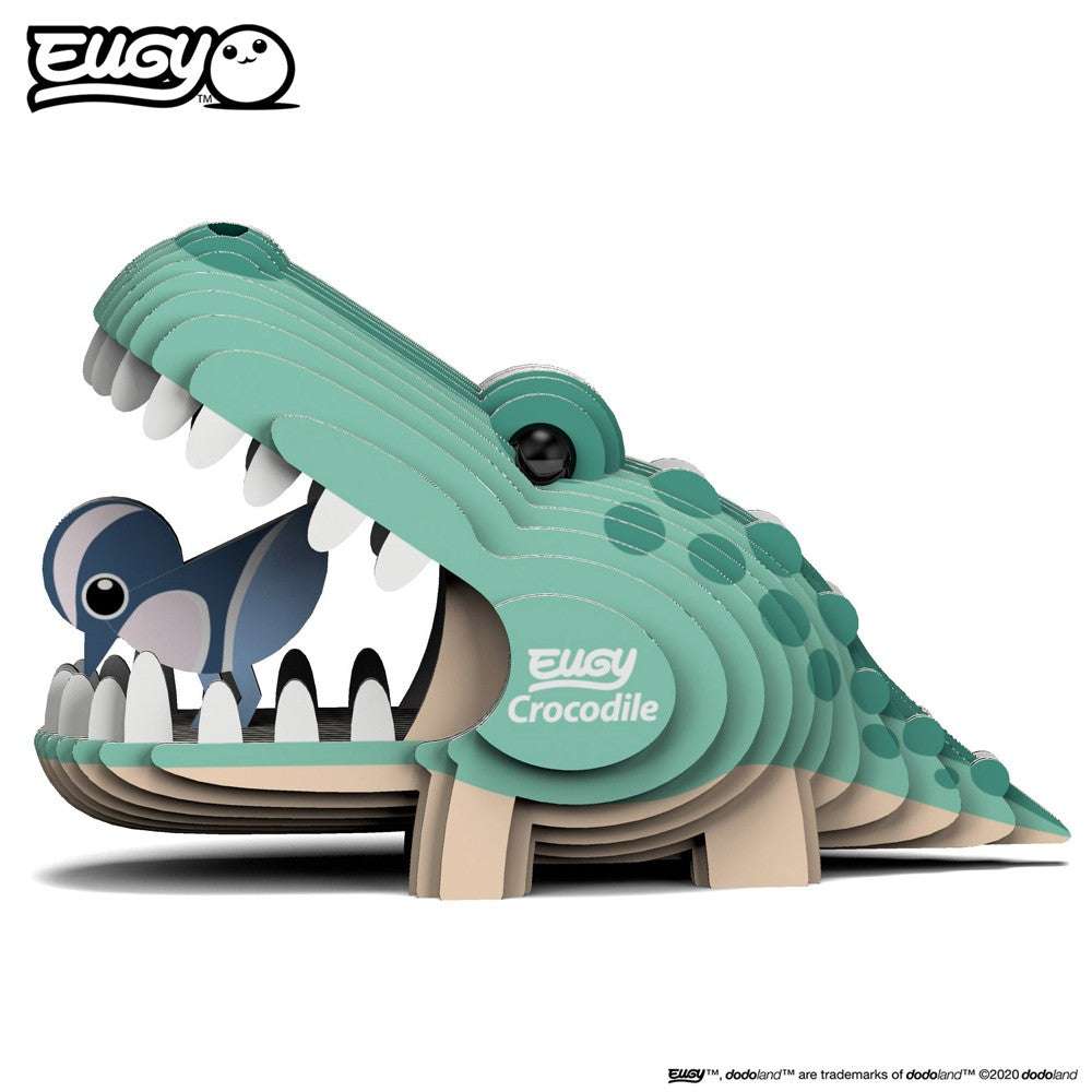 Eugy 3D Cardboard Model Kit - Crocodile image 0