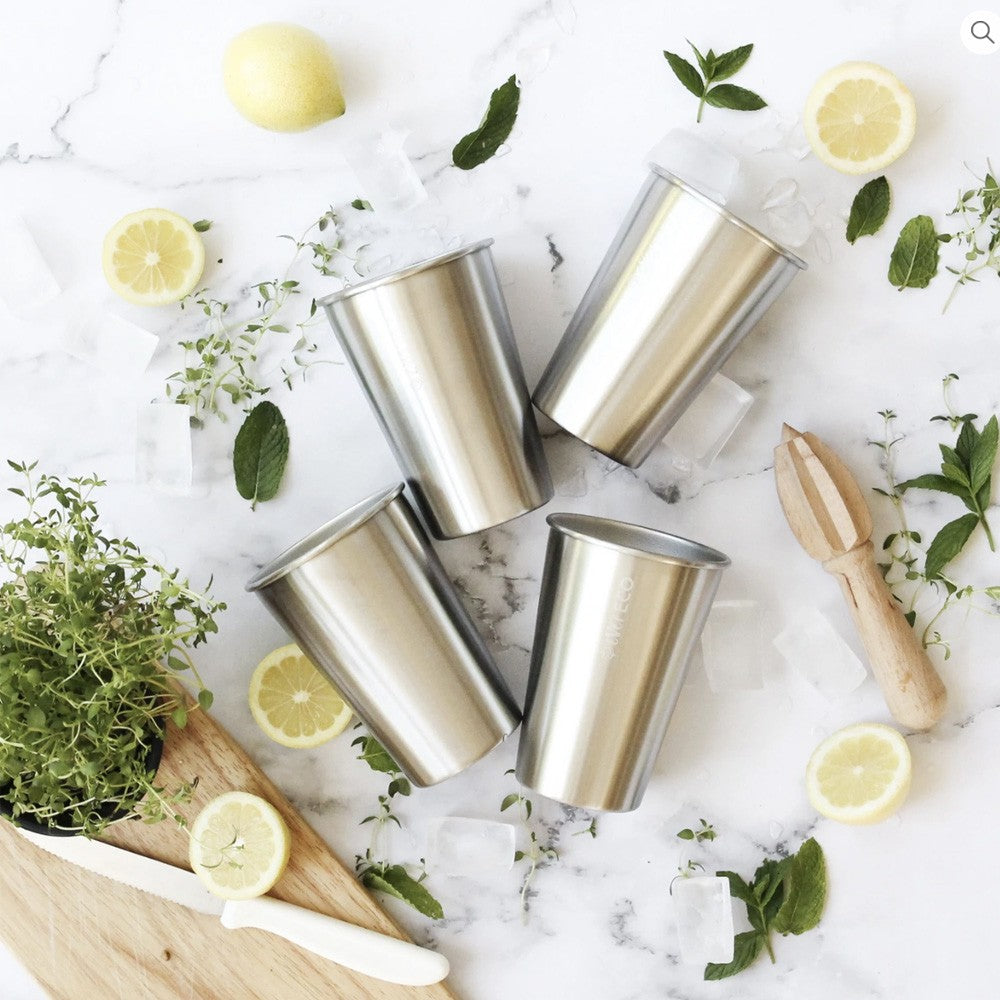 Ever Eco Stainless Steel Drinking Cups 4 x 500ml image 1