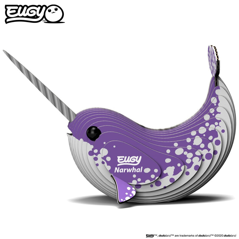 Eugy 3D Cardboard Model Kit - Narwhal image 0