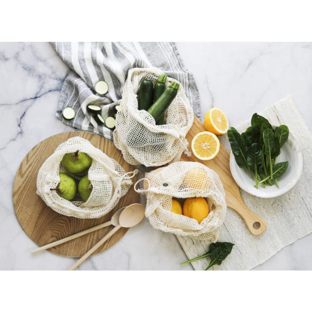Ever Eco Organic Cotton Net Produce Bags - 4pk image 1