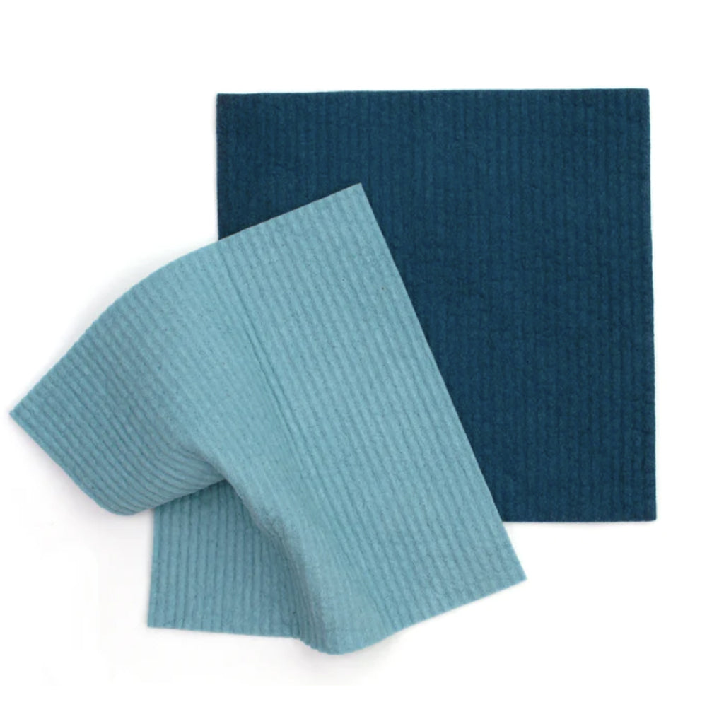 Compostable Sponge Clothes 2pk Marine image 1