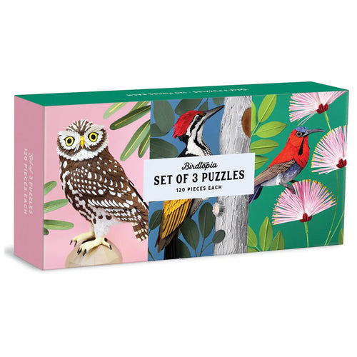 Birdtopia Set of 3 Puzzles - 120 pieces each image 0