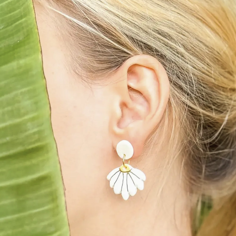 Handcrafted Daisy Earrings image 0