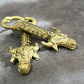 Brass Tribal Bull Bottle Opener image 0