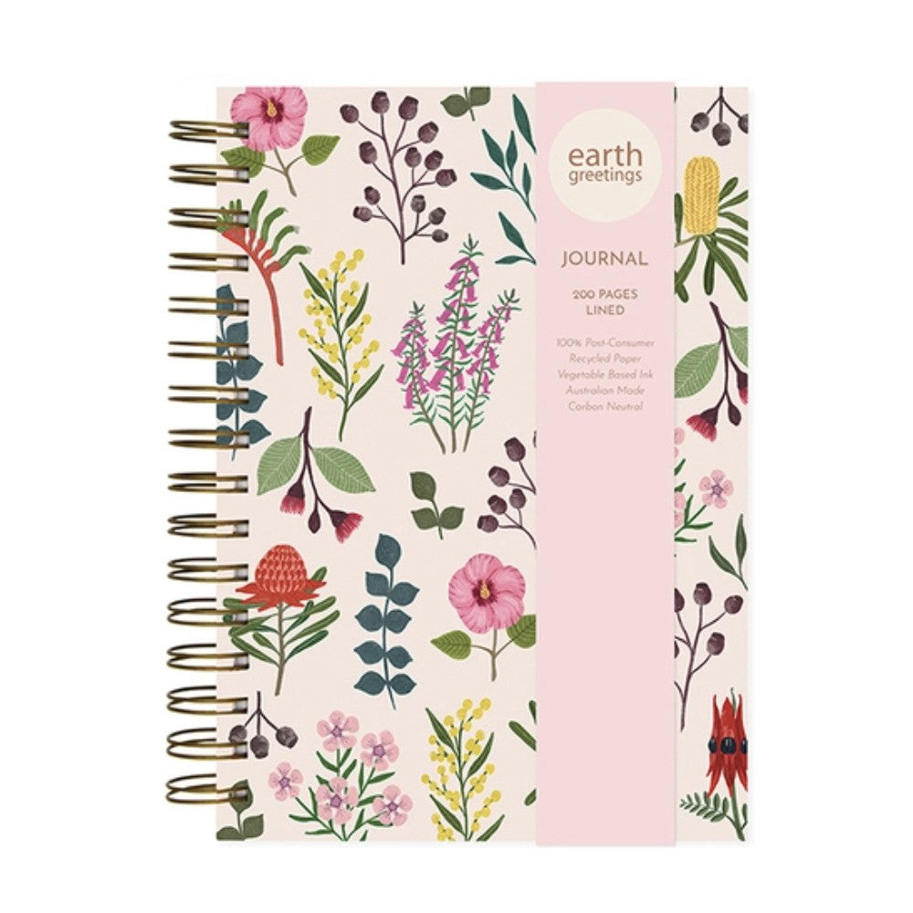 Earth Greetings Journal - A5 Blank Wildflowers image 0