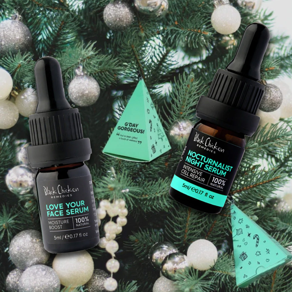 Black Chicken Skincare Christmas Bauble image 1