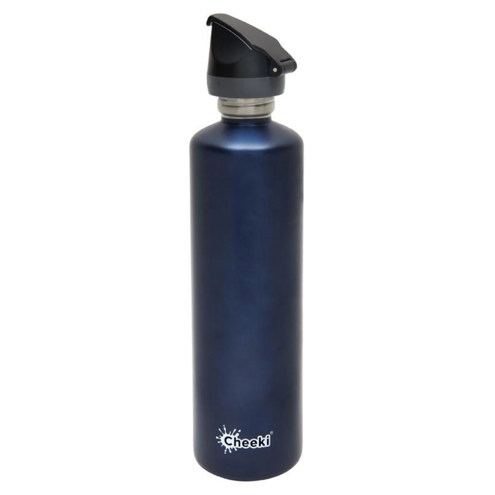 Cheeki Active Stainless Steel bottle - Ocean with Sports Lid 1ltr image 0