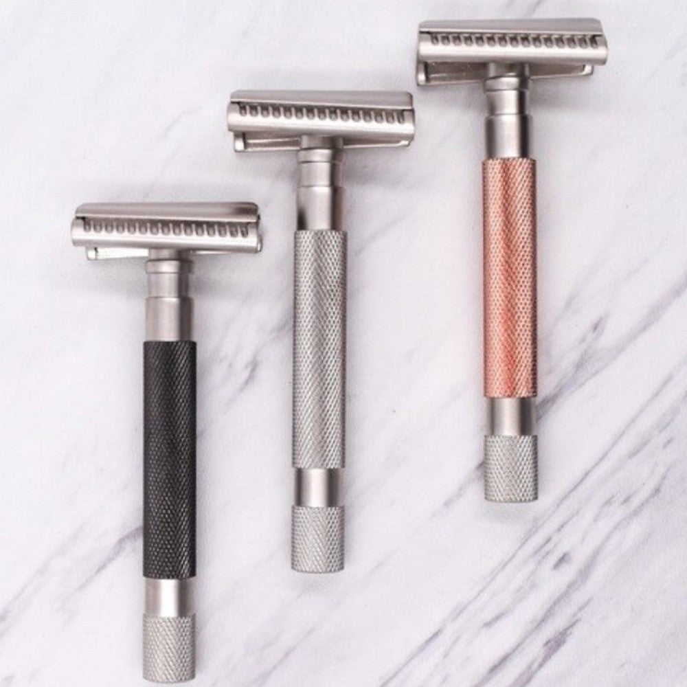 Parker Semi Slant Safety Razor - Rose Gold image 1