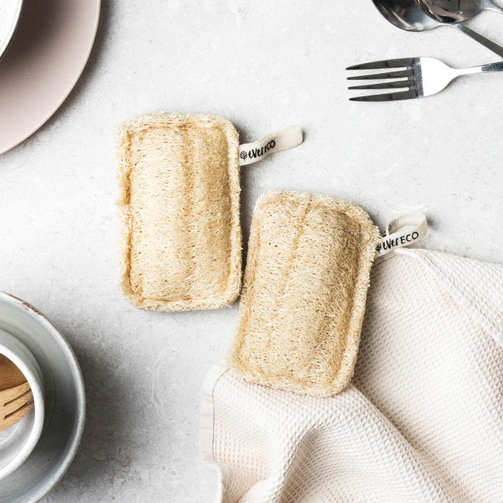 Loofah Dish Sponges - Set of 2 image 1