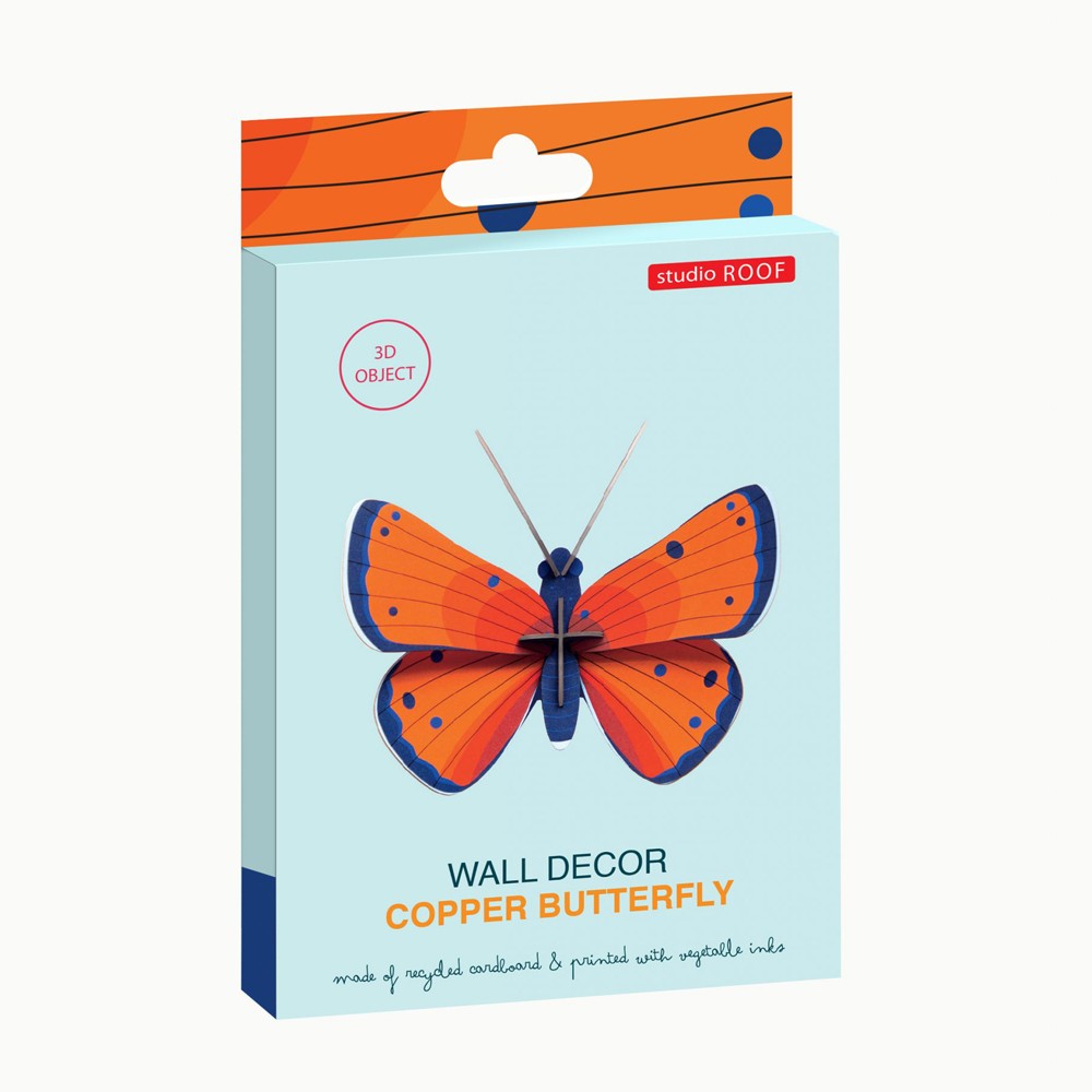 Studio Roof Wall Decor Copper Butterfly image 0