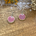 Handcrafted Pink Dangle Earrings image 0