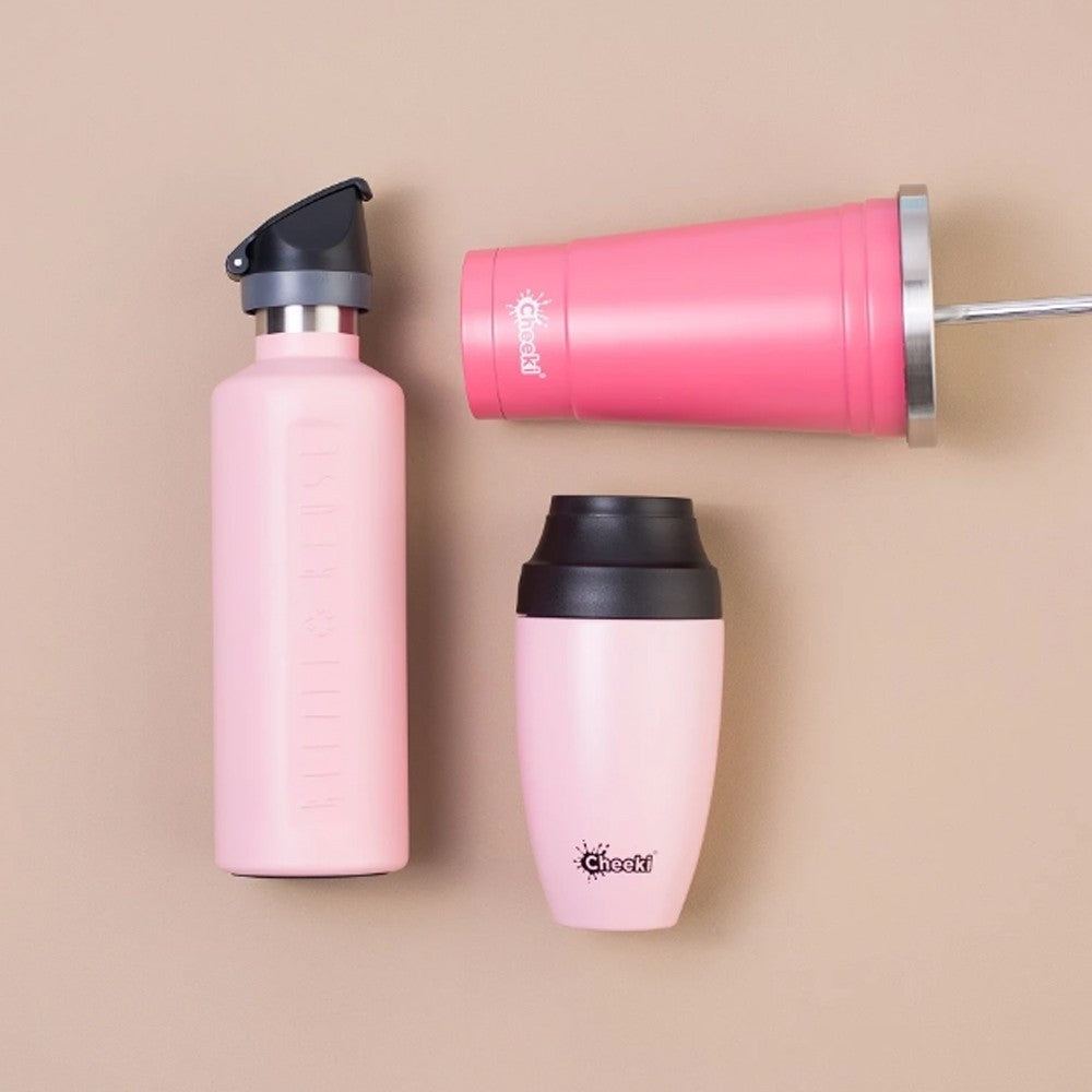Cheeki Insulated Stainless Steel bottle Active - Pink 600ml image 1