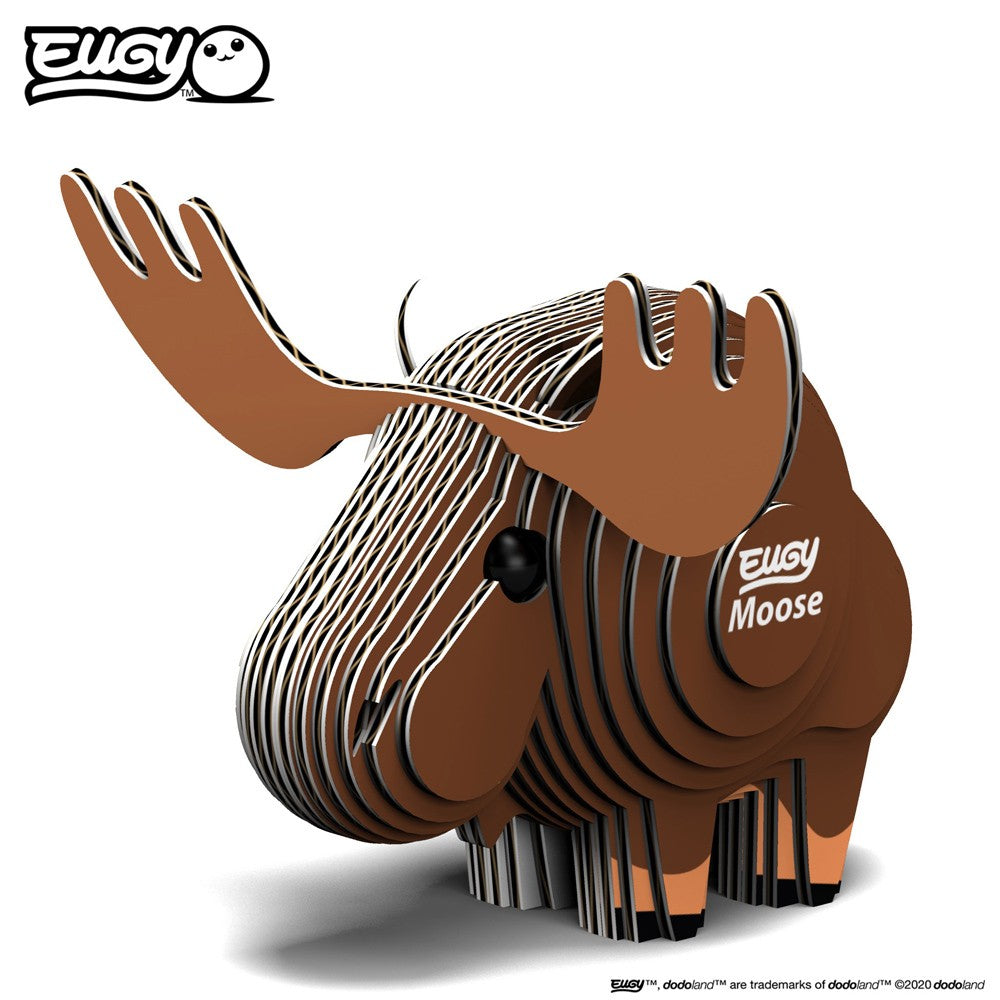 Eugy 3D Cardboard Model Kit - Moose image 0