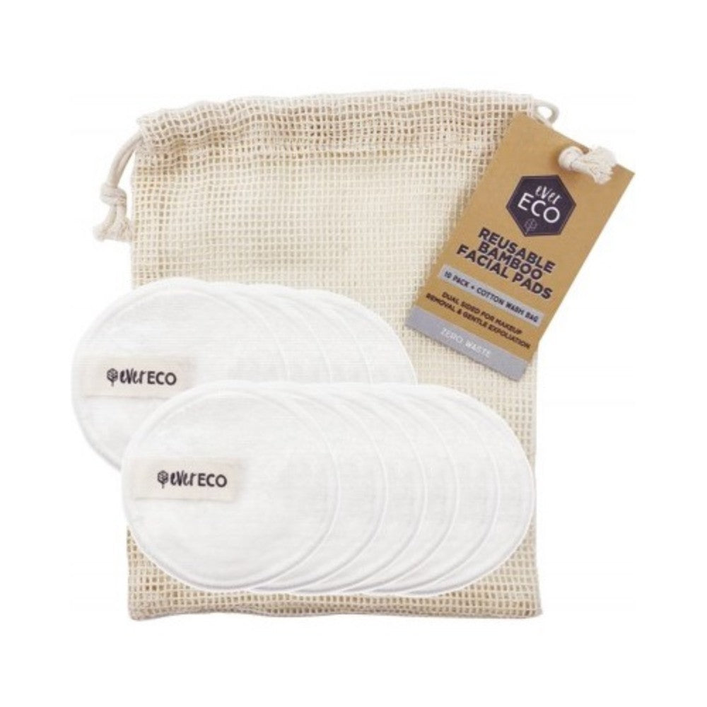 Reusable Bamboo Facial Pads - 10 Pack image 1