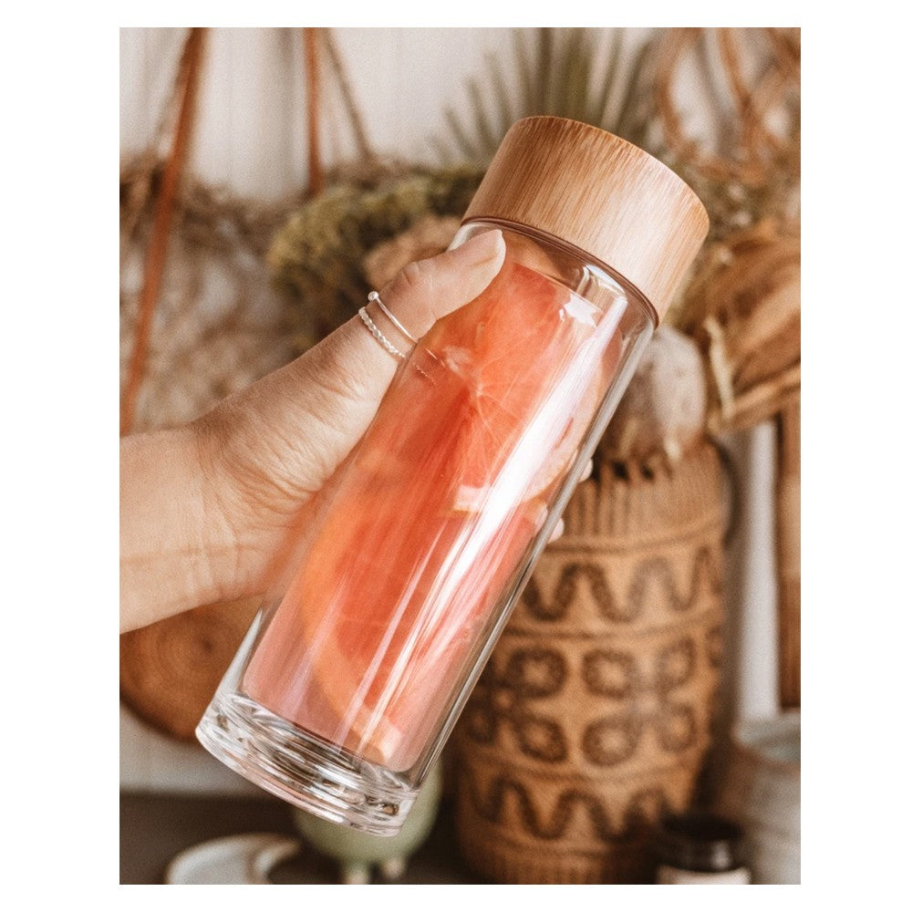 Sustainable Double Walled Glass Flask 350ml image 0