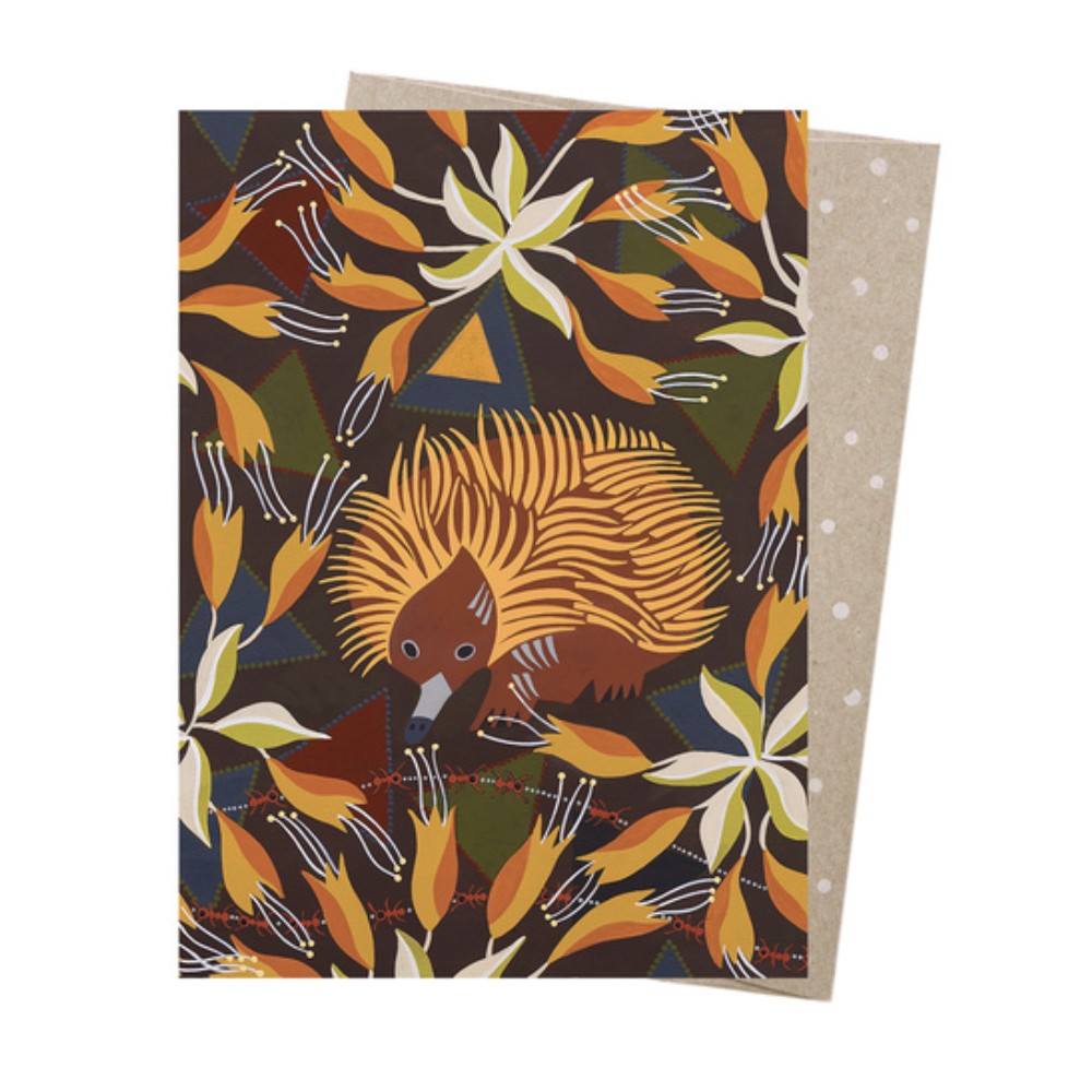 Greeting Card Echidna at Dusk image 0