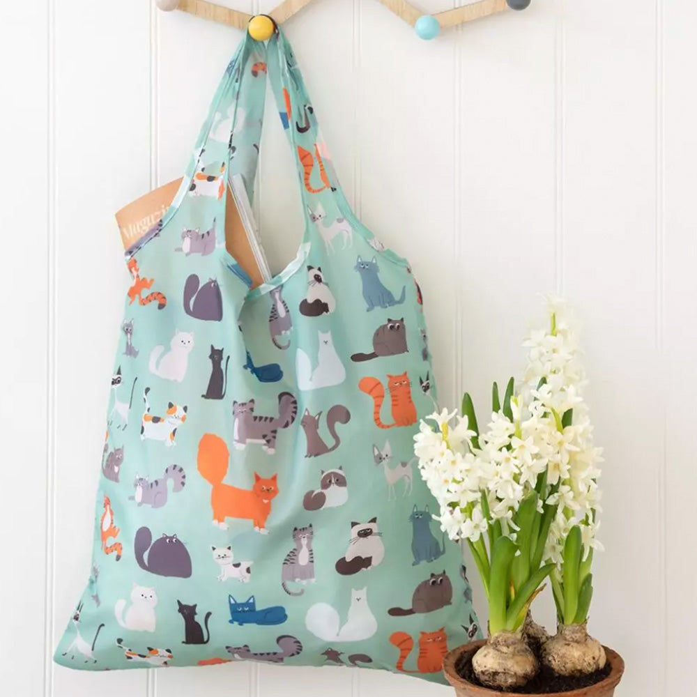 Foldaway Shopping Bag - 9 Lives image 0