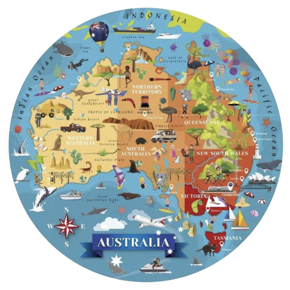 Sassi Travel, Learn, Explore OZ Puzzle and Book image 1