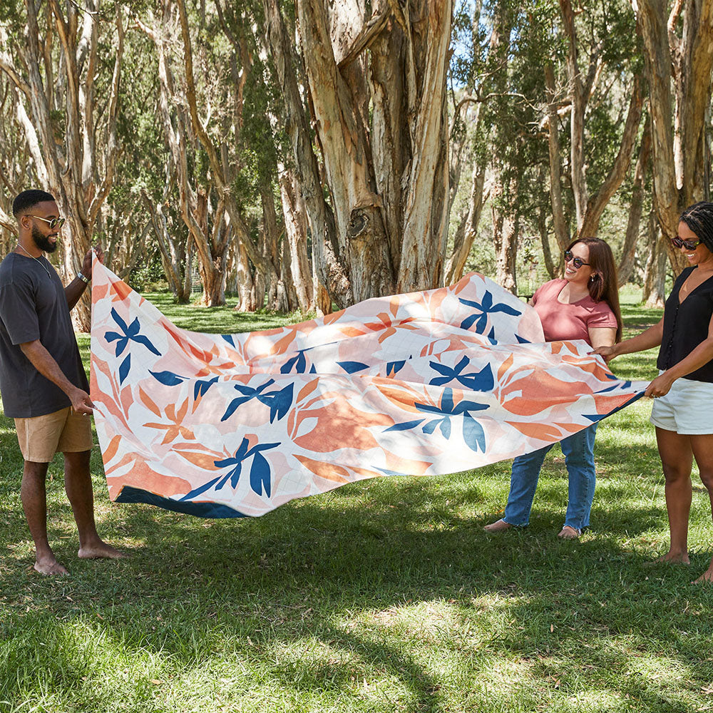 Extra Large Picnic Blanket - Terracotta Tropics image 1