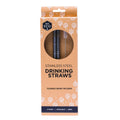 Ever Eco Stainless Steel Straws - 2pk straight with cleaner image 0