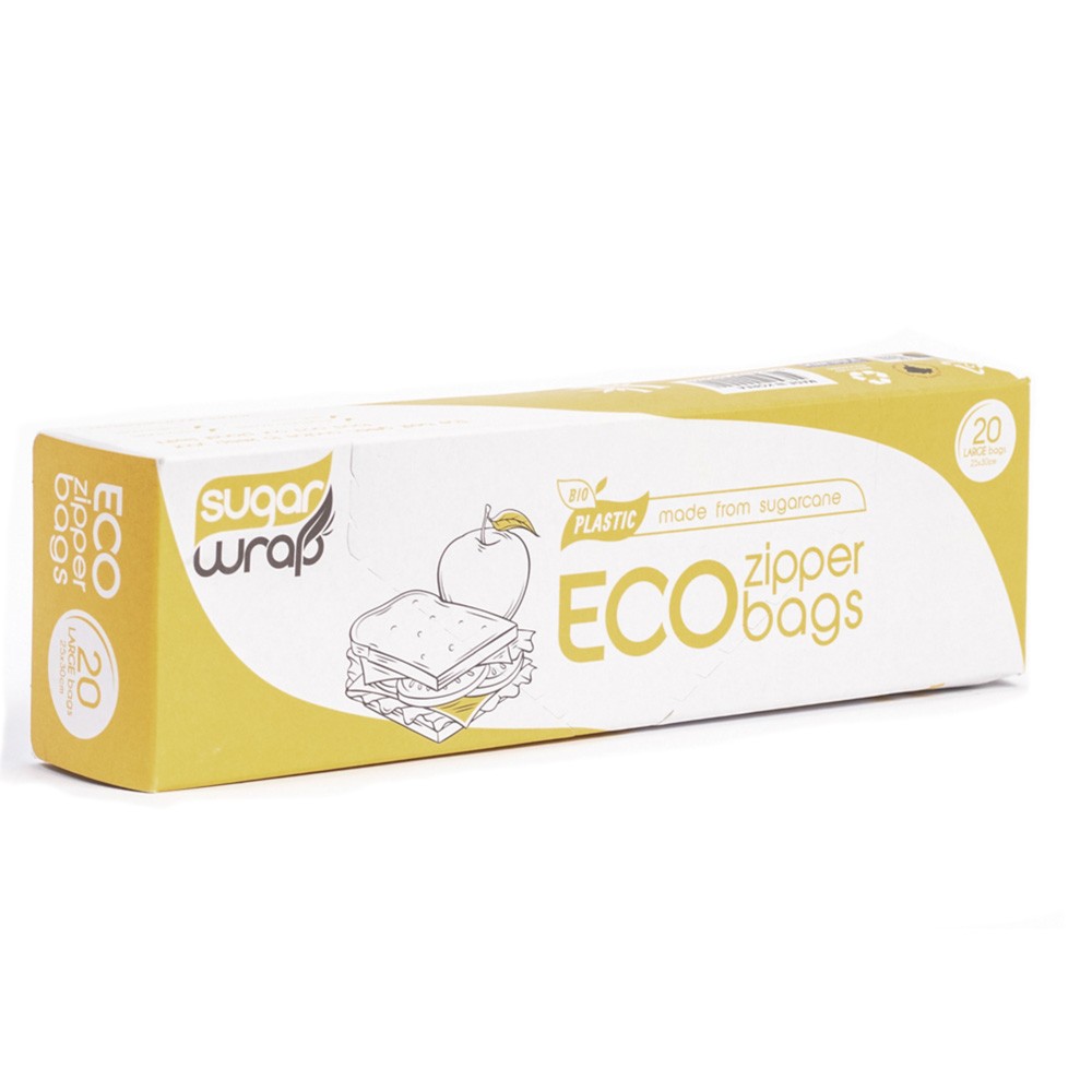 Sugar Wrap Eco Zipper Bags 20pk Large image 0