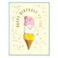 Birthday Card - Singing Ice Cream image 0