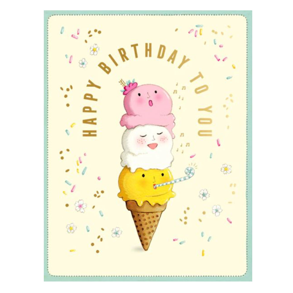 Birthday Card - Singing Ice Cream image 0