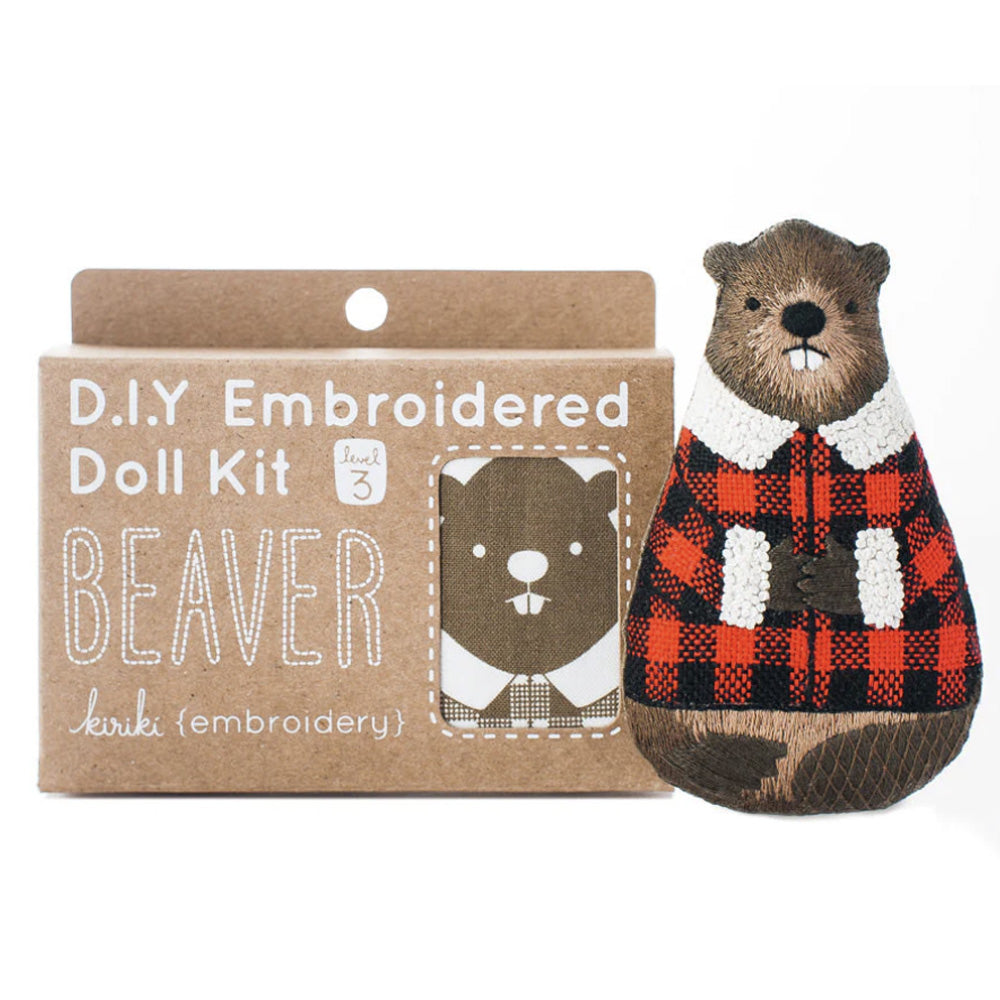 DIY Embroidered Beaver image 1