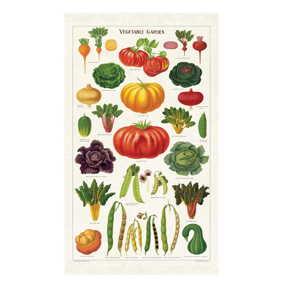 Vintage Tea Towel - Vegetable image 0