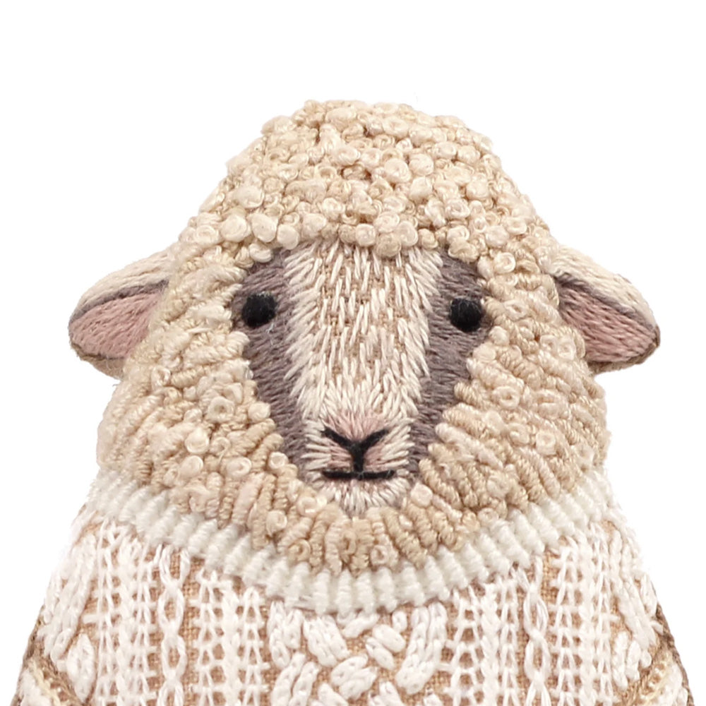 DIY Embroidered Sheep image 0