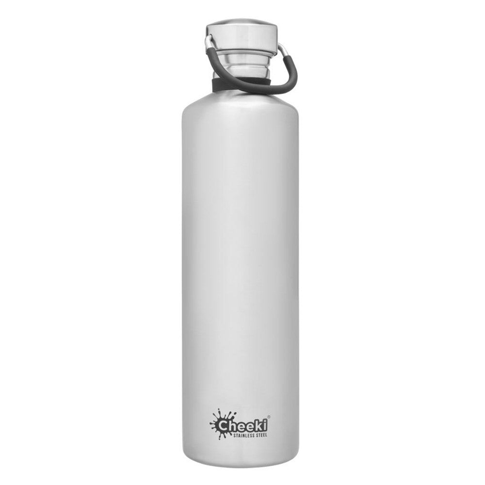 Cheeki Insulated Stainless Steel bottle - Silver 1Ltr image 0