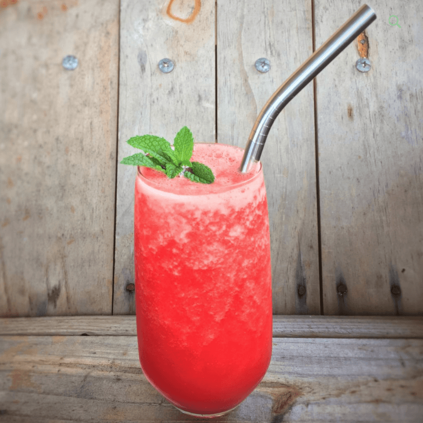 Ever Eco Stainless Steel Straws - 4pk curved with cleaner image 1