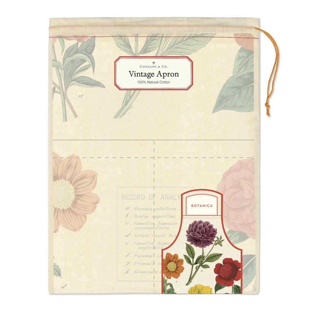 Vintage Apron Botanica 100% Natural Cotton image 1
