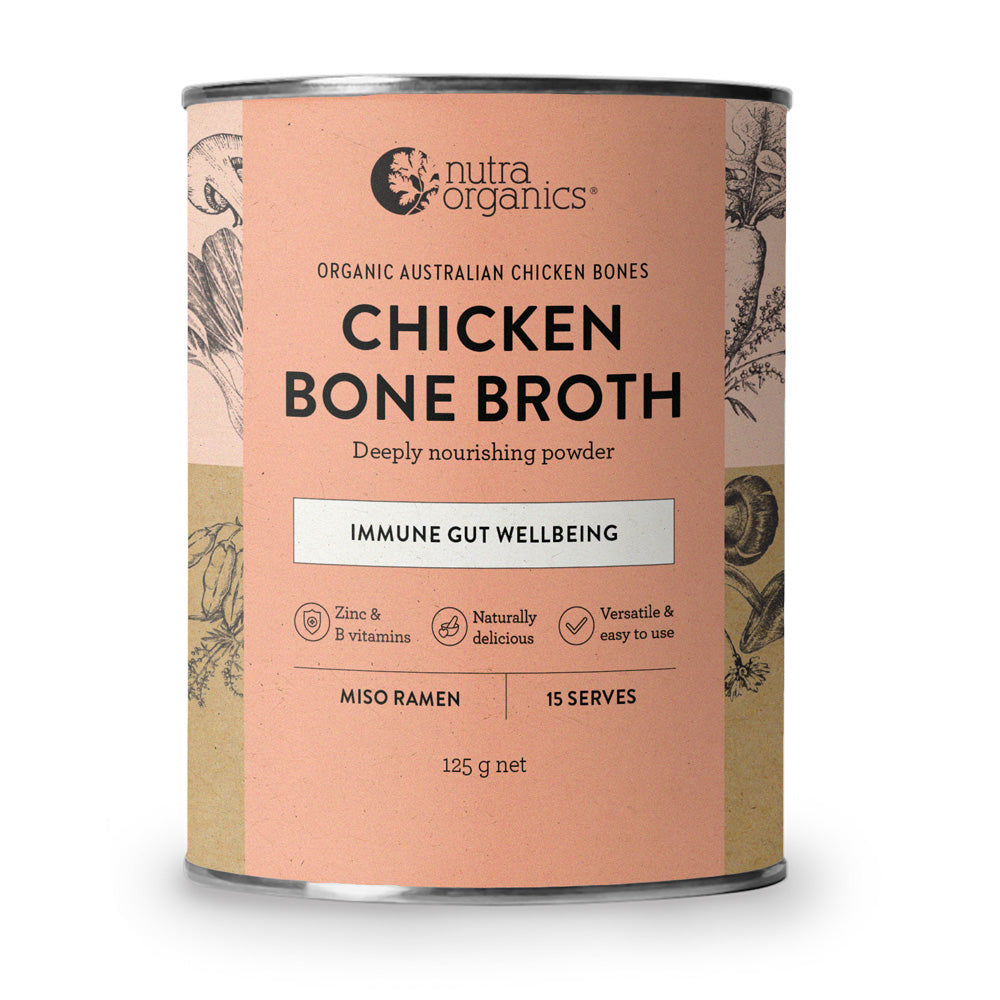 Nutra Organics Chicken Bone Broth Miso Ramen 125g image 0