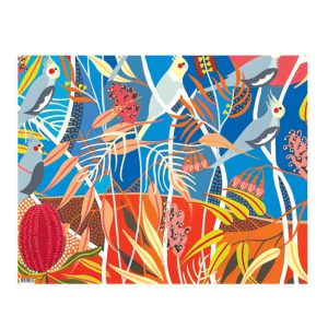 Folded Wrapping Paper - Wild Cockatiels