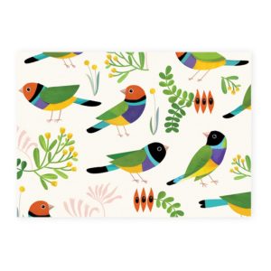 Folded Wrapping Paper - Desert Finches