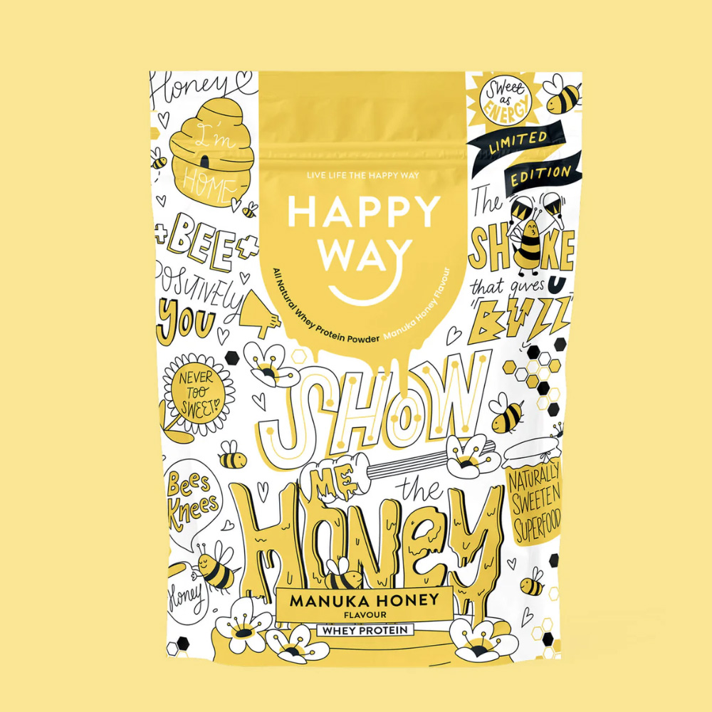 Happy Way Manuka Honey Protein Powder Whey BBApr26