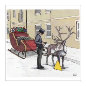 Christmas Card - Clamped Rudolph