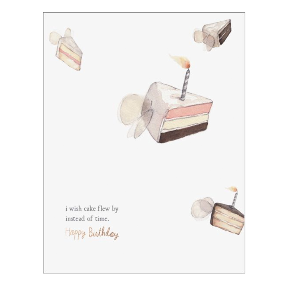 Watercolour Greeting Card with Gold Foil & Eco Packaging