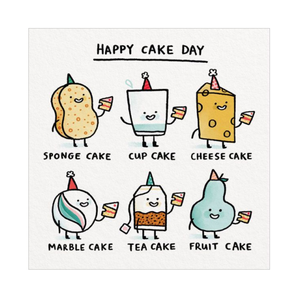 Happy Cake Day Birthday Card