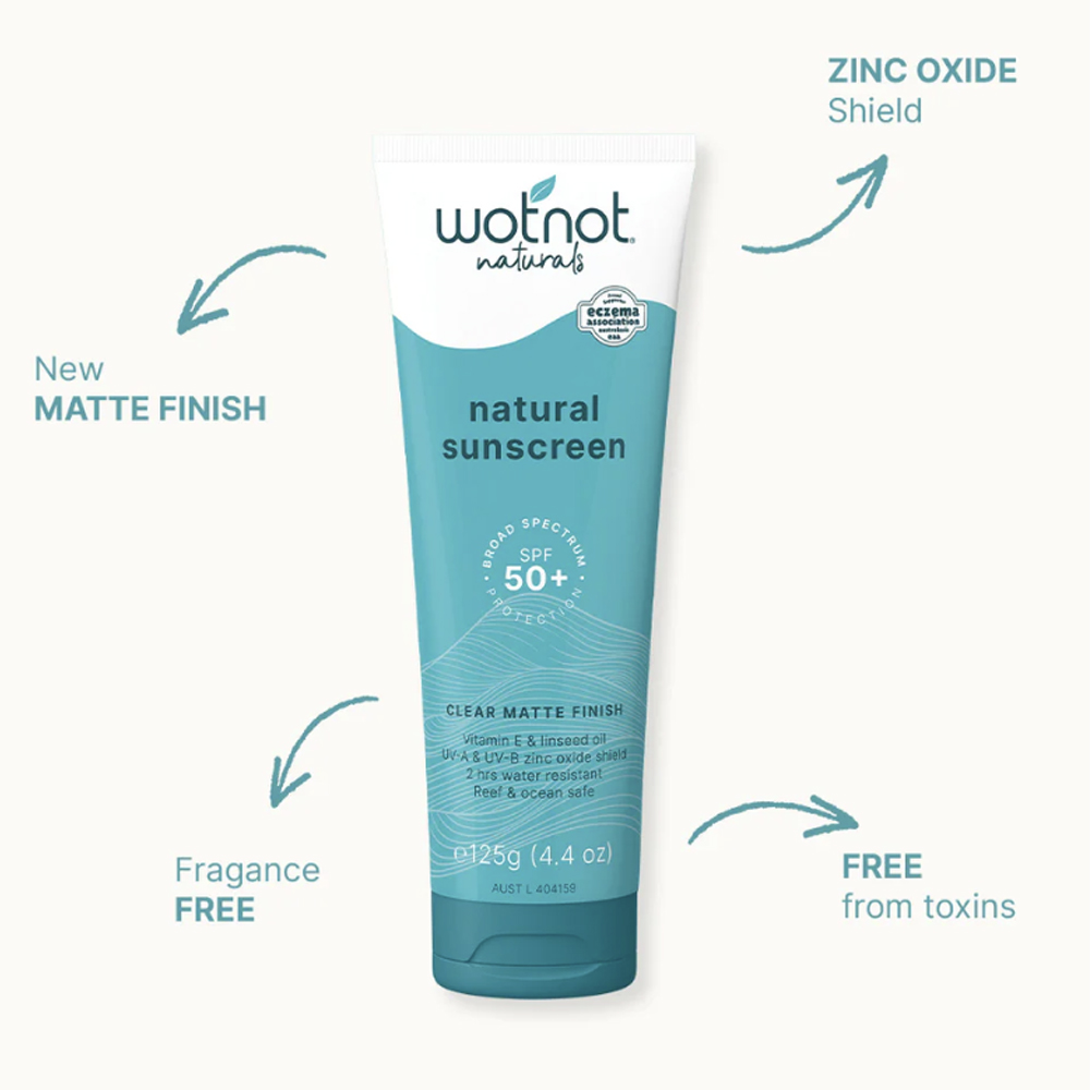 WotNot Natural Zinc Sunscreen 125g 50+
